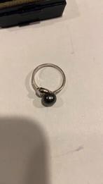 Ring zilver met grijze parel gemerkt 925, Sieraden, Tassen en Uiterlijk, Antieke sieraden, Ophalen of Verzenden, Zilver, Ring