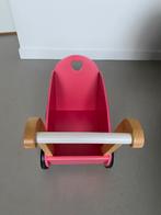 Janod houten poppenwagen, Ophalen, Zo goed als nieuw, Duw- of Trekspeelgoed