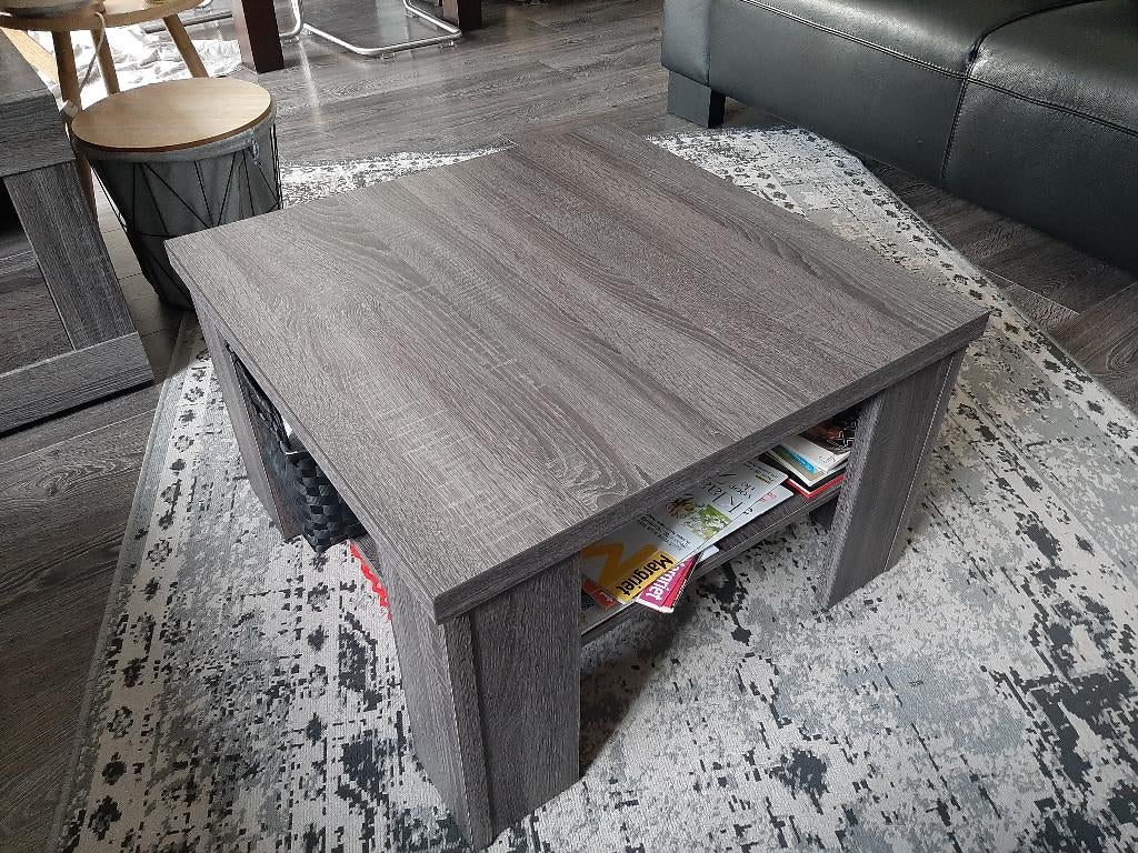 Salontafel, bijzettafel Woonexpress, Ophalen, Gebruikt, 50 tot 100 cm, Vierkant