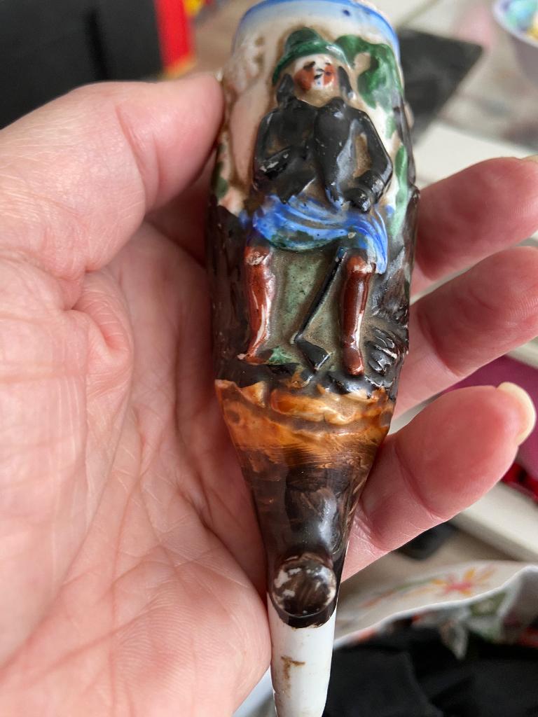 antieke pijpenkop, Ophalen of Verzenden, Gebruikt, (Water)pijp