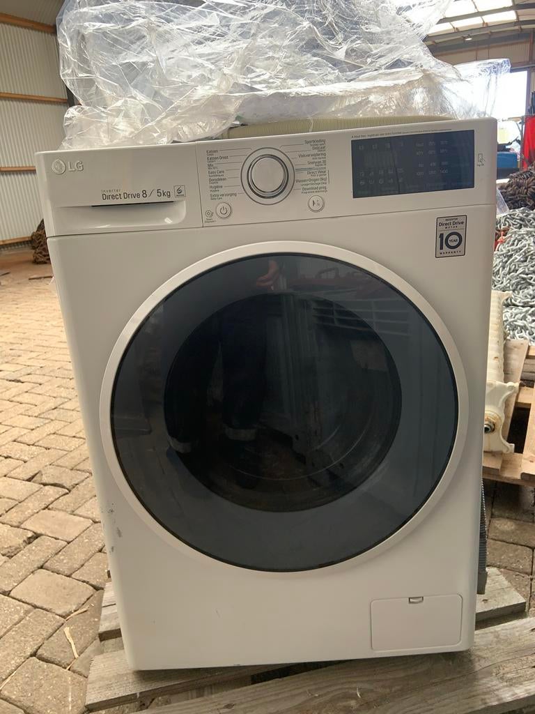 LG Was-droogcombinatie Inverter Direct Drive 8/5kg, 8 tot 10 kg, Ophalen of Verzenden, Gebruikt, 85 tot 90 cm