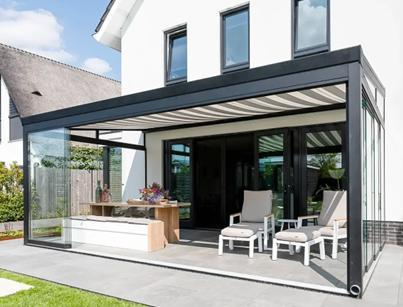 Verasol Profiline glasschuifwand, Doe-het-zelf en Verbouw, Kozijnen en Schuifpuien, Nieuw, Schuifpui, Aluminium, 150 tot 225 cm