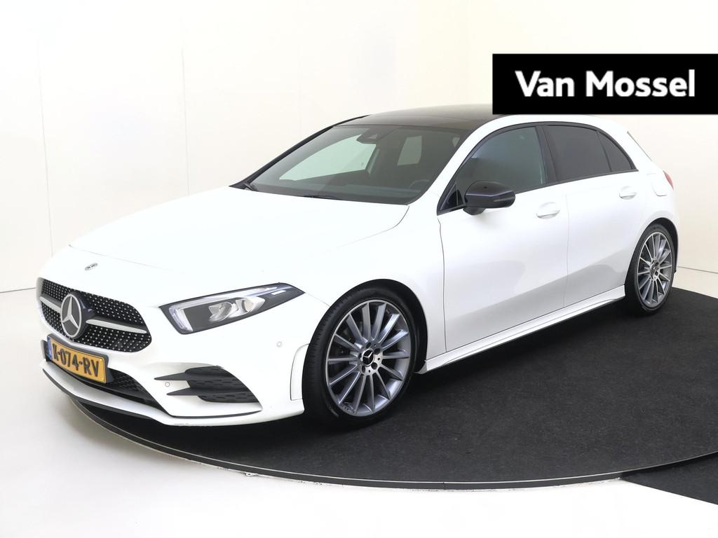 Mercedes-Benz A-klasse 180 Premium | AMG-Line | Panorama-dak, Gebruikt, 4 cilinders, Wit, Bedrijf