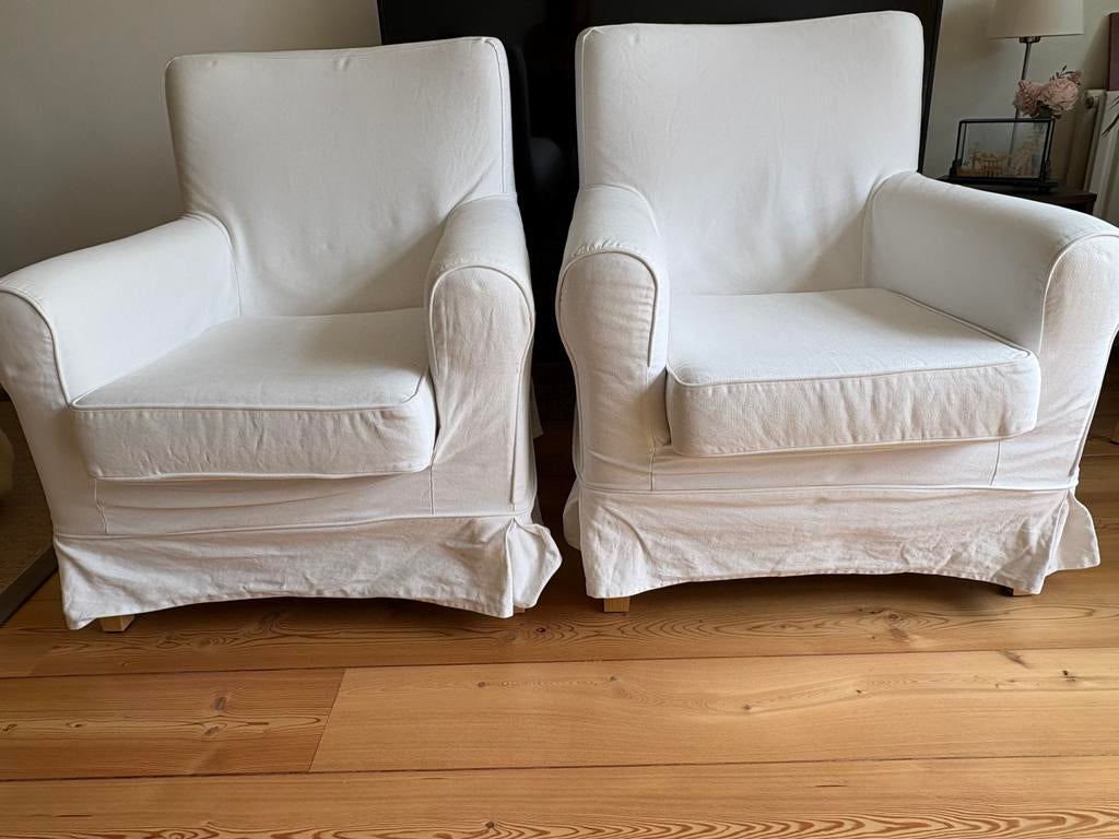 Fauteuil Jennylund Ektorp, Huis en Inrichting, Ophalen, Gebruikt, 75 tot 100 cm, Stof