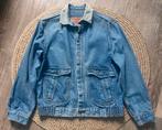 Vintage Levis bomber spijkerjas made in USA maat L, Ophalen of Verzenden, Gedragen, Maat 52/54 (L), Blauw
