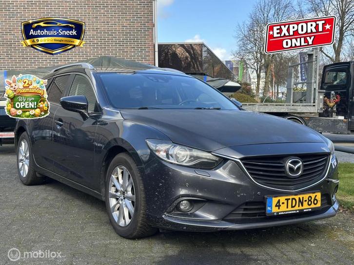 Mazda 6 Sportbreak 2.2D Skylease+, Auto's, Mazda, Bedrijf, Te koop, 6 sportbreak, ABS, Airbags, Airconditioning, Alarm, Bluetooth