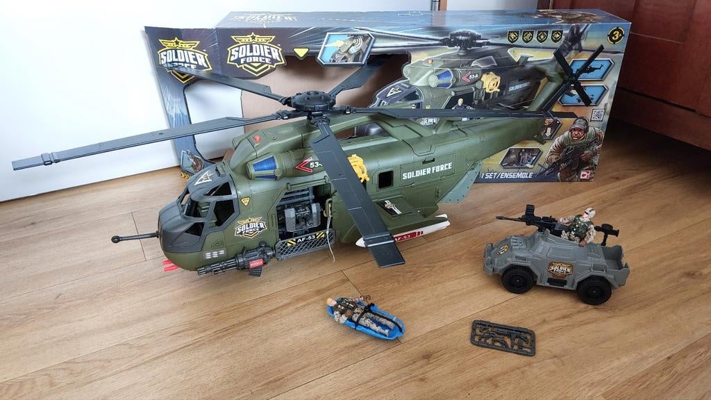Grote militaire speelgoed helikopter, Ophalen, Zo goed als nieuw