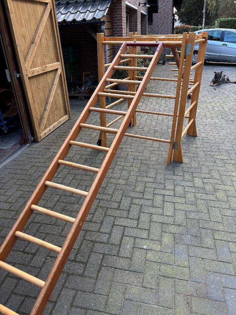 houten ladders, Sport en Fitness, Kindermaat 146 t/m 176, Ophalen, Gebruikt, Materiaal