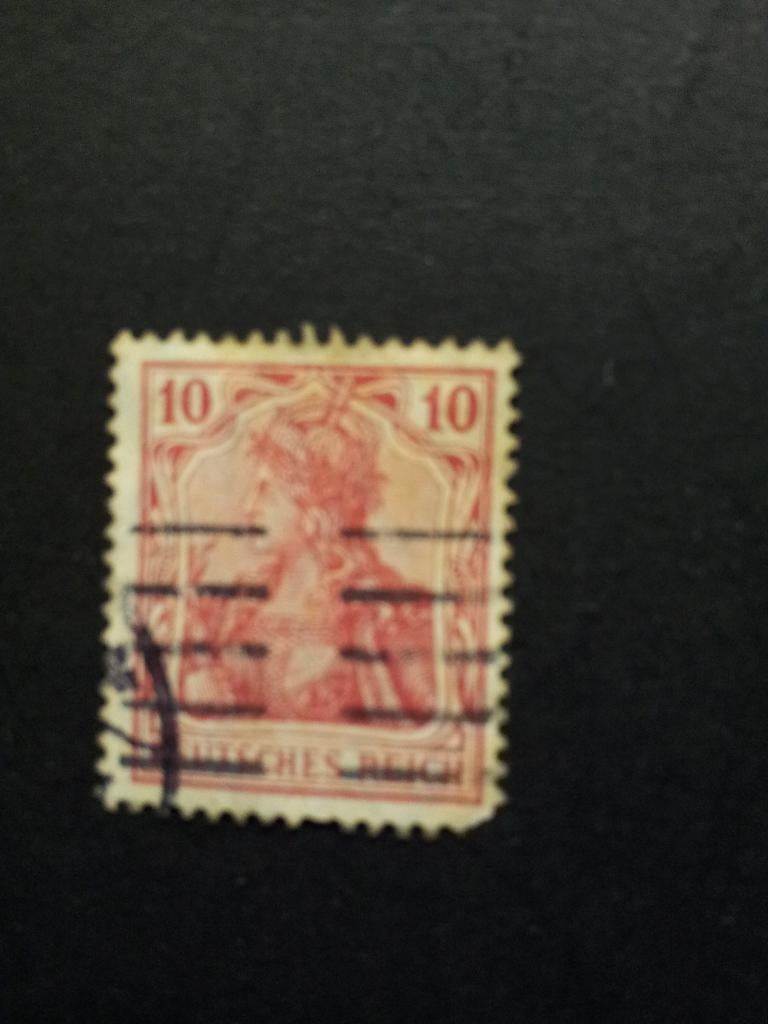 Duitse Keizerrijk kopje inschrift Germania 1902 gestempeld, Postzegels en Munten, Postzegels | Europa | Duitsland, Ophalen of Verzenden