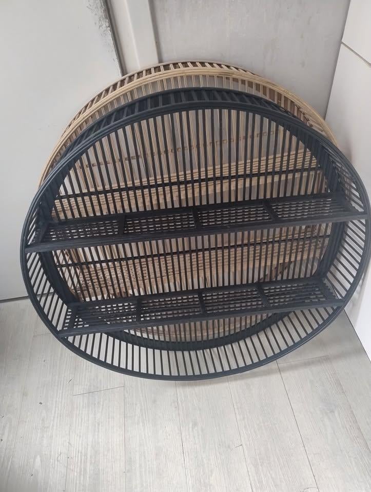 Wandkastje zwartl 75 cm, Ophalen