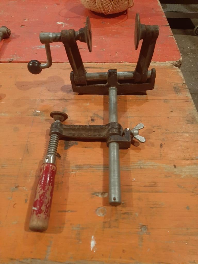 Oude verstekklem / lijmklem – werkbank klem – vintage, Ophalen, Gebruikt