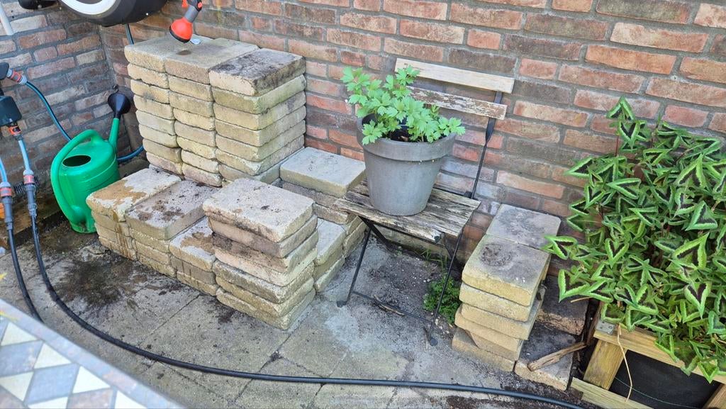 Gratis tuintegels af te halen in De Meern 5m2, Ophalen, Hardsteen, 5 tot 10 m², 20 tot 40 cm