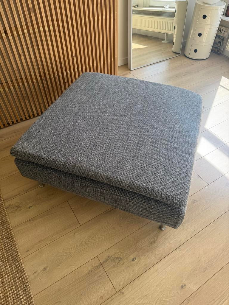 Ikea Söderhamn voetenbank / poef grijs - Nieuw, Ophalen, Vierkant, Nieuw, 75 tot 100 cm