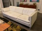 3-zitsbank en 2 fauteuils - Wit leer, Huis en Inrichting, Banken | Bankstellen, Ophalen, Gebruikt, Rechte bank, Modern