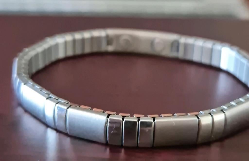 Energetix armband (M) gebruikt, Sieraden, Tassen en Uiterlijk, Armbanden, Ophalen of Verzenden, Zilver