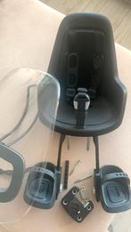 Bobike zwart fietsstoeltje voor incl. windscherm, Ophalen, Gebruikt, 9 t/m 18 kg, Voorzitje