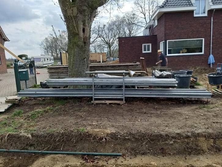 Stalen gevel steiger., Doe-het-zelf en Verbouw, Metalen, Ophalen of Verzenden