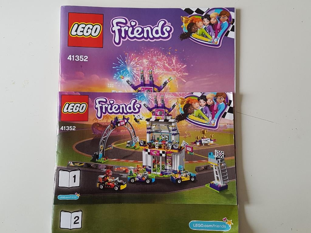 Lego Friends 41352 De grote racedag, Compleet, Lego, Friends, Ophalen of Verzenden