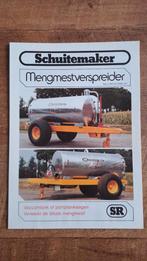 Folder Schuitemaker mengmestverspreider,  gierton, Ophalen of Verzenden, Zo goed als nieuw, Folder