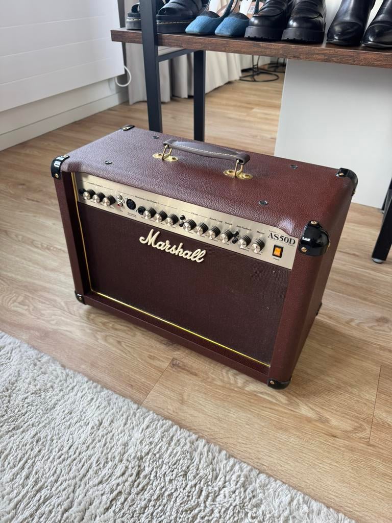 Marshall AS50D Akoestische Gitaar Versterker, Muziek en Instrumenten, Versterkers | Bas en Gitaar, Ophalen, Zo goed als nieuw
