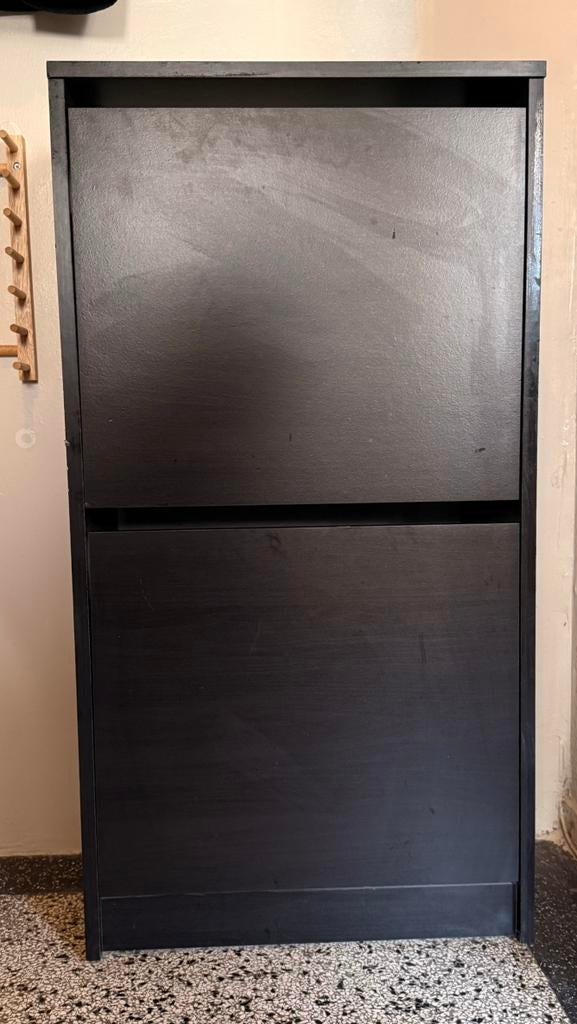 IKEA BISSA schoenenkaat zwartbruin, Huis en Inrichting, Kasten | Schoenenkasten, Ophalen, Gebruikt