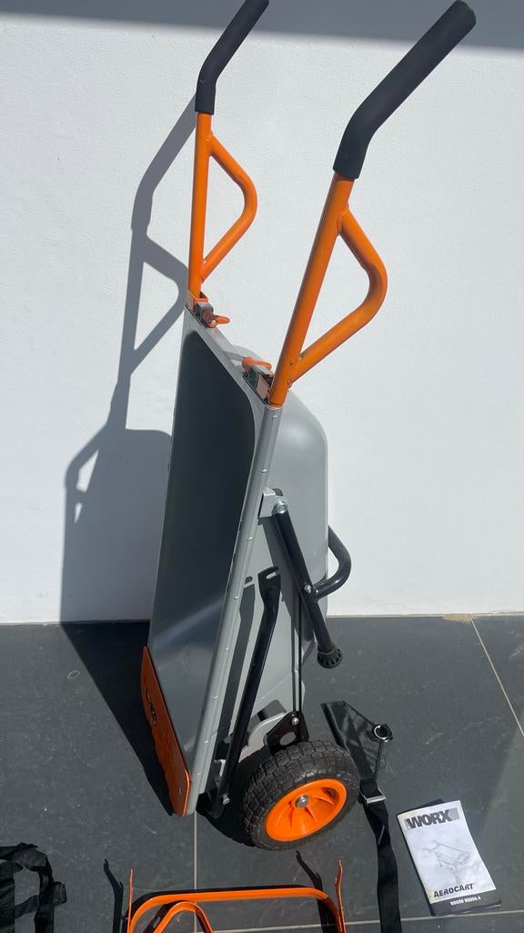 Worx WG050 Aerocart multifunctionele kruiwagen, Ophalen, Nieuw, Handmatig, Tweewielig