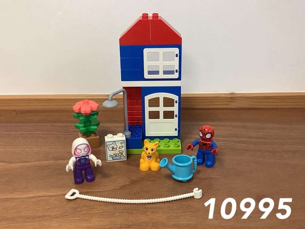 Duplo Spider-Mans huisje 10995 (compleet) 2, Kinderen en Baby's, Speelgoed | Duplo en Lego, Ophalen of Verzenden, Zo goed als nieuw