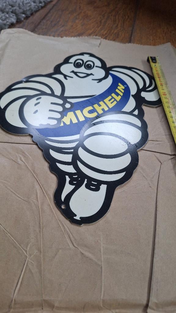 oude reclame bibedum michelin, Verzamelen, Merken en Reclamevoorwerpen, Ophalen of Verzenden, Gebruikt, Reclamebord