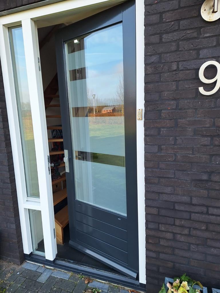 Achterdeur, Ophalen of Verzenden, 200 tot 215 cm, Glas, Buitendeur