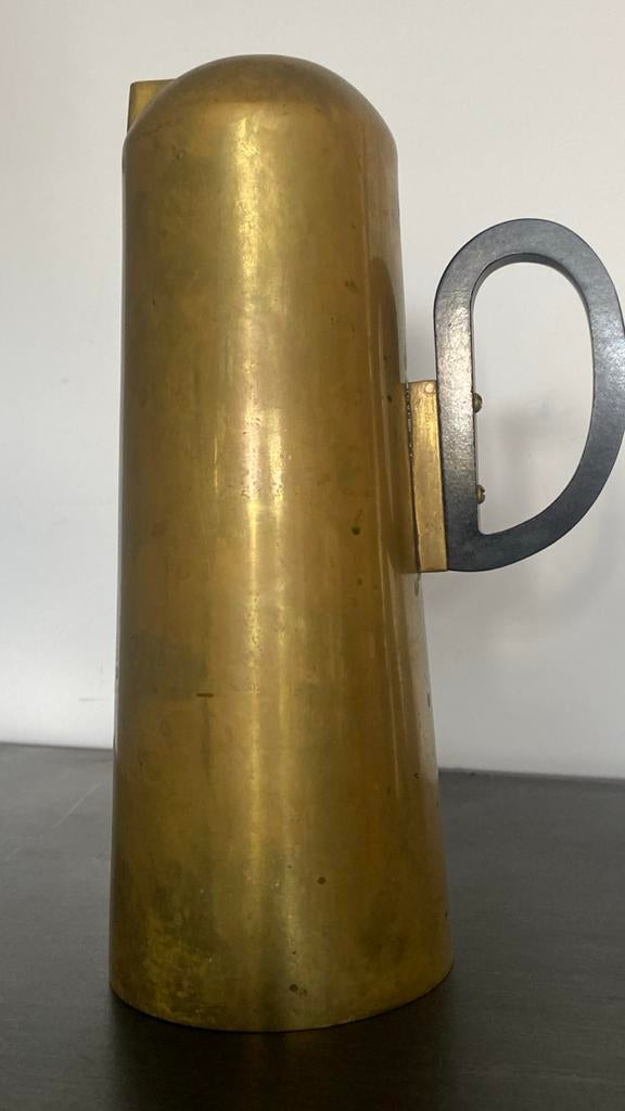 Tom Dixon Messing Koffiekan/Waterkan met Zwart Handvat, Ophalen, Gebruikt