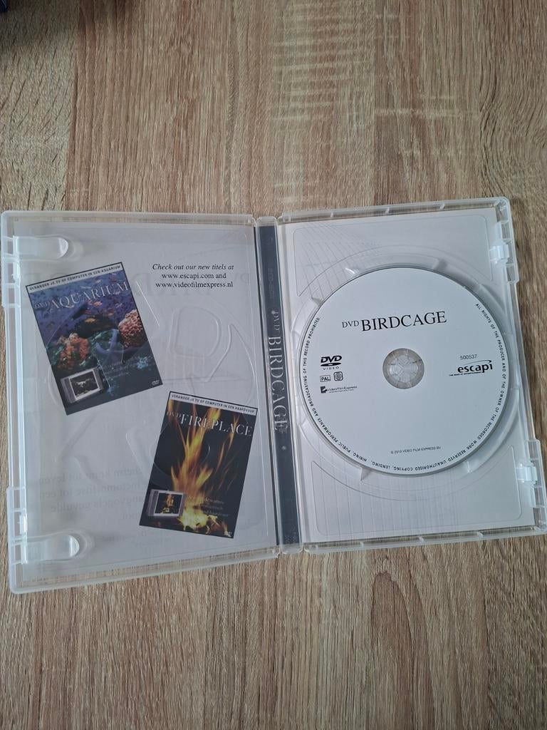 DVD Birdcage - Verander je tv in een volière, Cd's en Dvd's, Alle leeftijden, Ophalen of Verzenden, Gebruikt