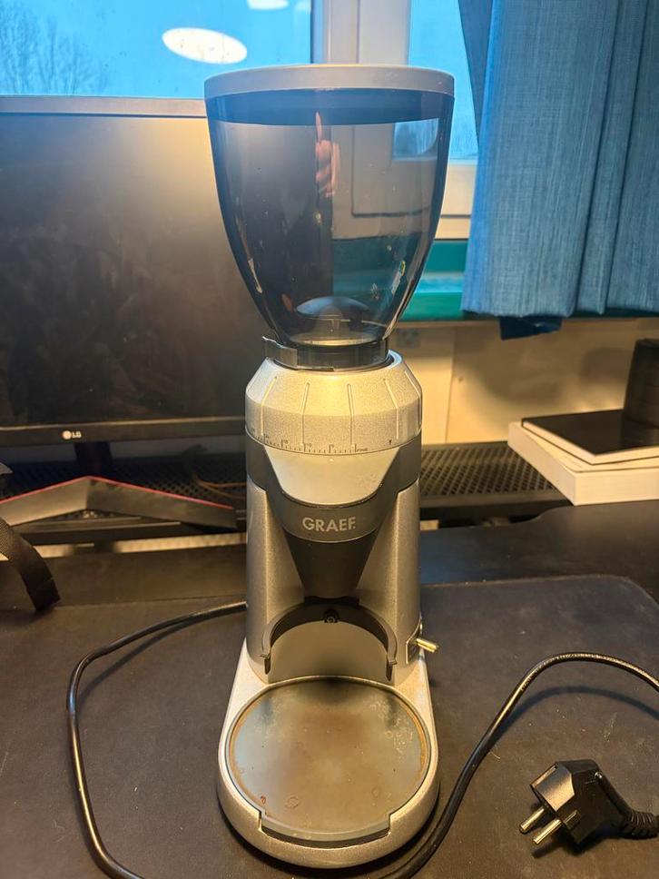 Graef CM80 Koffiemolen, Witgoed en Apparatuur, Koffiezetapparaten, Zo goed als nieuw, Koffiebonen, Koffiemachine, 1 kopje, Afneembaar waterreservoir