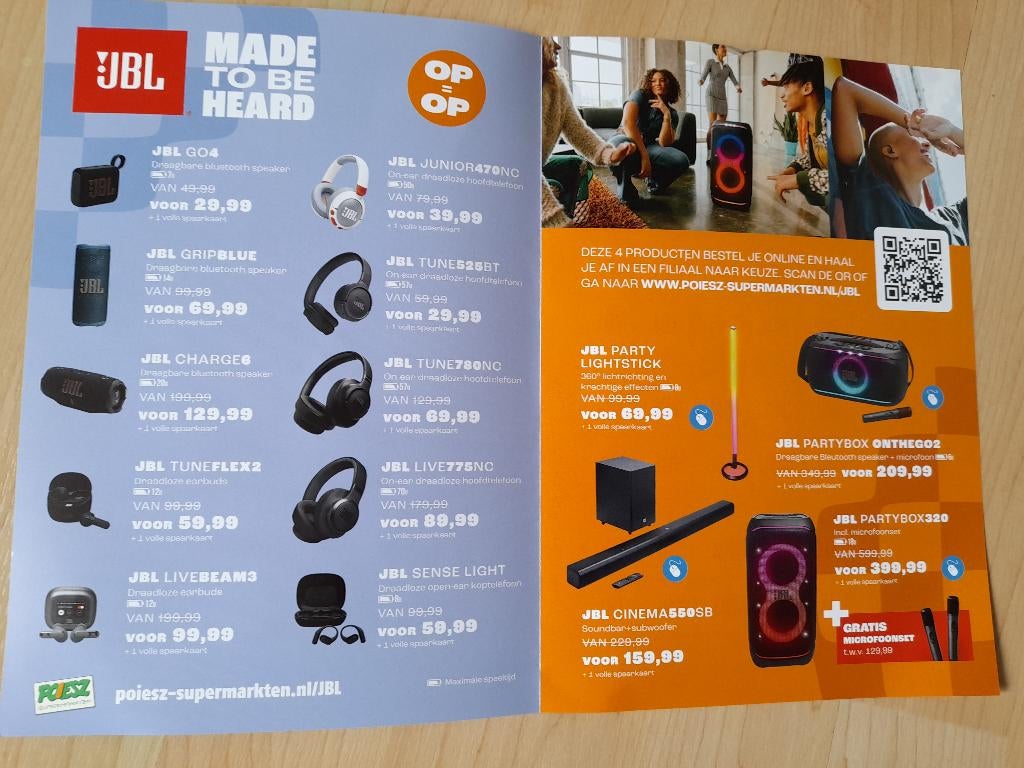 NIEUW 6 VOLLE SPAARKAARTEN JBL ACTIE POIESZ, Verzamelen, Supermarktacties, Ophalen of Verzenden