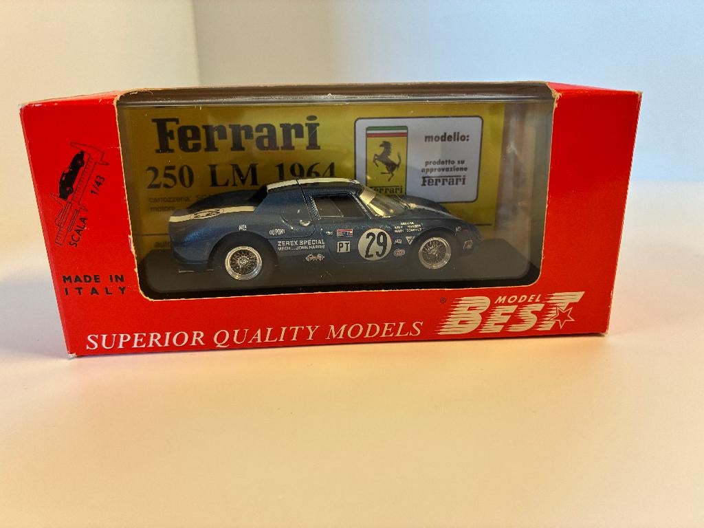 19536: Ferrari 250 LM #29 - Donohue/Hansger -  Sebring 1965, Overige merken, Auto, Shop@carrera-toys.com, Ophalen of Verzenden