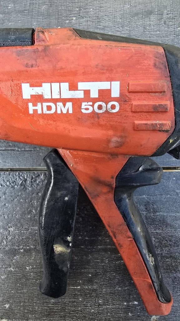 Hilti kitspuit HDM 500, Ophalen, Gebruikt