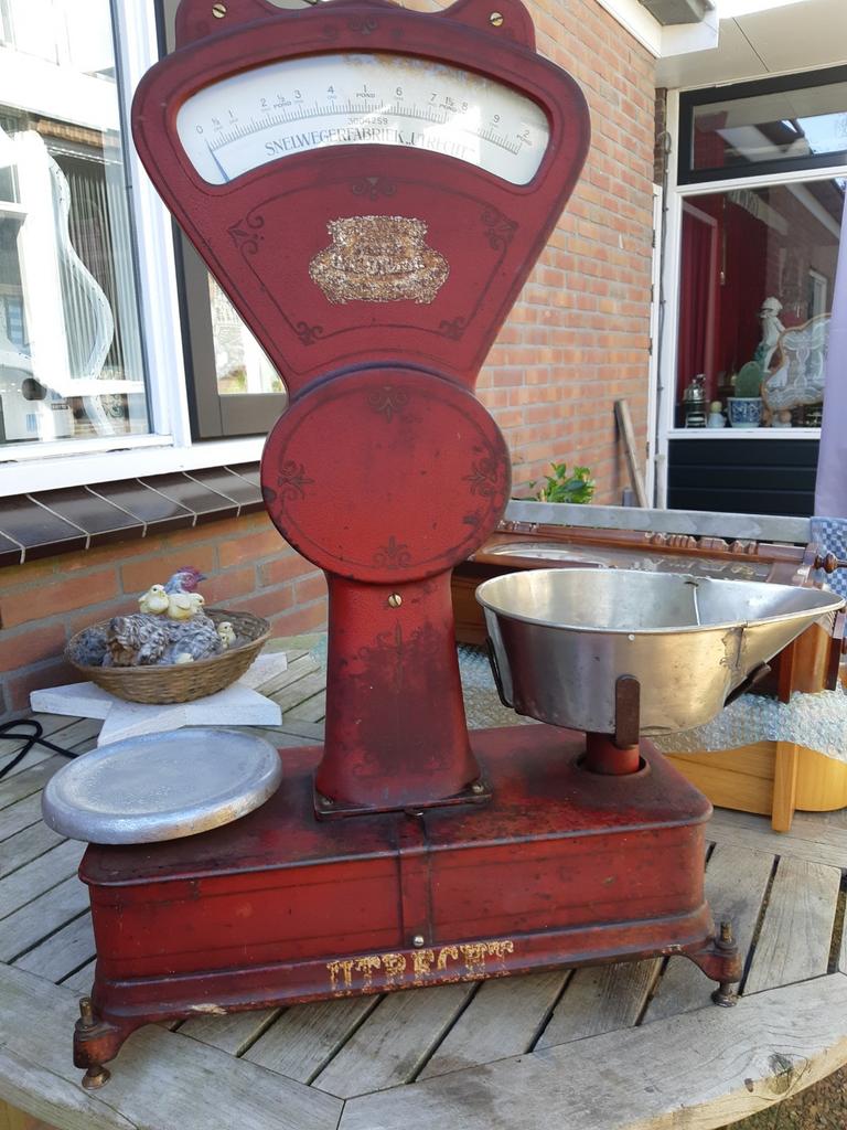 Antieke weegschaal, Antiek en Kunst, Curiosa en Brocante, Ophalen