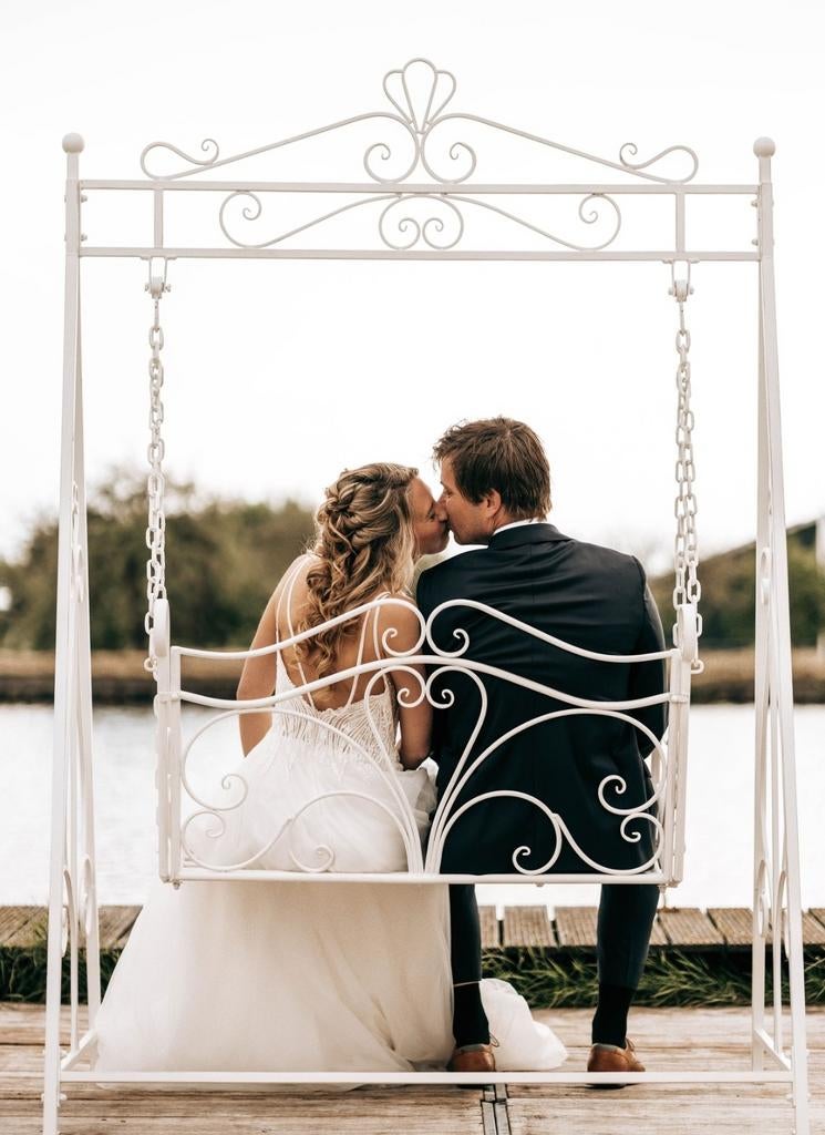 Trouwprieel, backdrop, bruiloft decoratie, trouwbankje, Hobby en Vrije tijd, Feestartikelen | Verhuur, Ophalen, Nieuw, Geboorte of Huwelijk