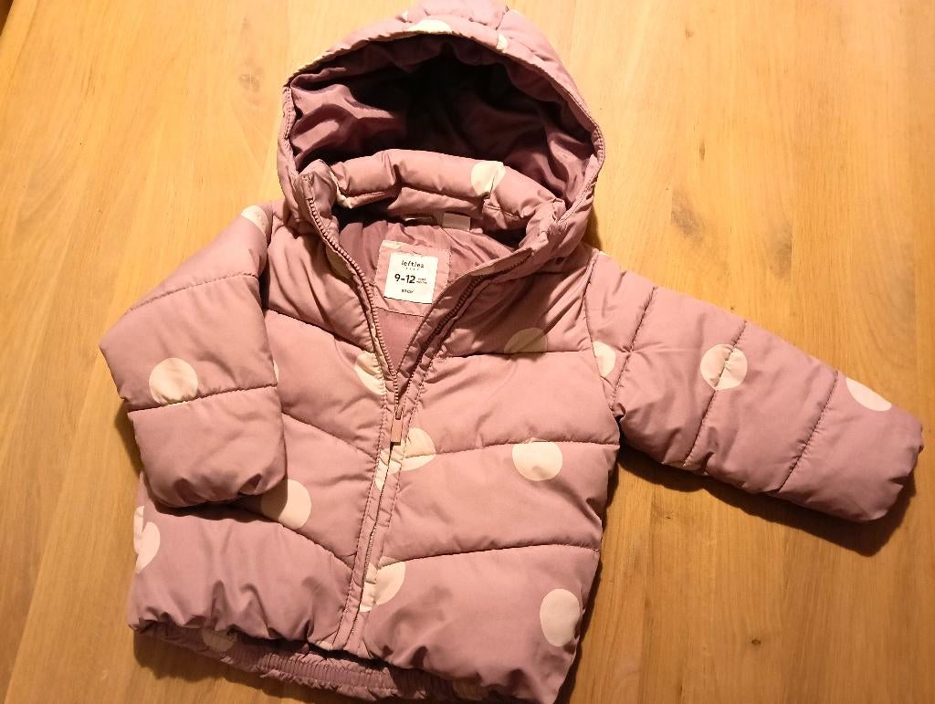 Lila jas met witte stippen, Kinderen en Baby's, Babykleding | Maat 80, Ophalen of Verzenden, Zo goed als nieuw, Meisje, Jasje