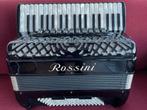 Z.g.a.n. Rossini accordeon .96 bas . 4 korig. Musette., Overige merken, Met koffer, Zo goed als nieuw, 96-bas