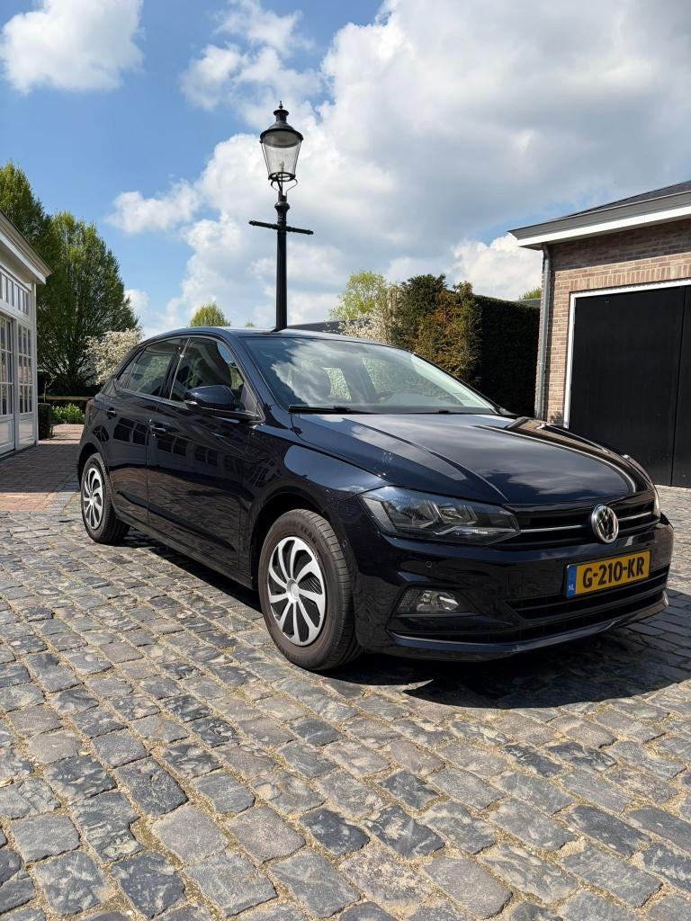 Volkswagen Polo 1.0 TSI Automaat Carplay 2019, Stof, Zwart, 95 pk, Origineel Nederlands