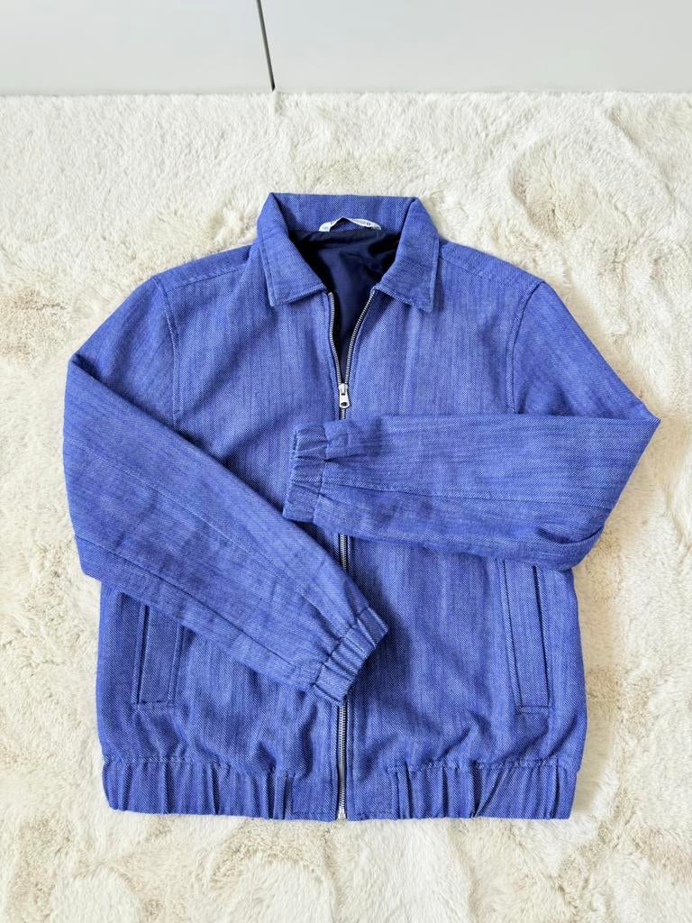 Blauwe zomer/tussen jas Zara maat M, Ophalen of Verzenden, Zo goed als nieuw, Blauw