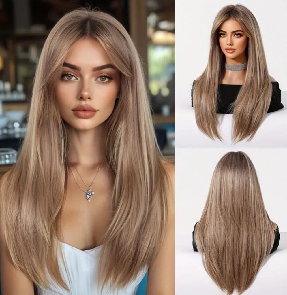 Goudbruine pruik/haarwerk. Nieuw 24 inch, Ophalen of Verzenden, Nieuw, Pruik of Haarverlenging