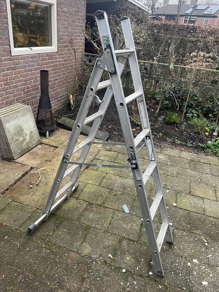 Ladder 2x6, Ophalen, Gebruikt, Ladder, Opvouwbaar of Inschuifbaar