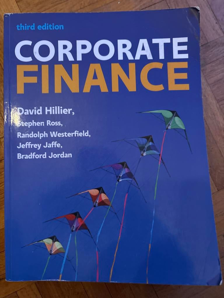 Corporate Finance - third edition, Ophalen of Verzenden, Gamma, Gelezen, HBO