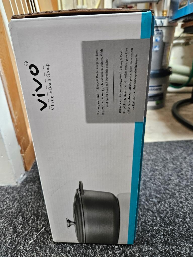 Villeroy & Boch Vivo kookpan 5 liter, Nieuw, Rvs, Keramische plaat, Ophalen