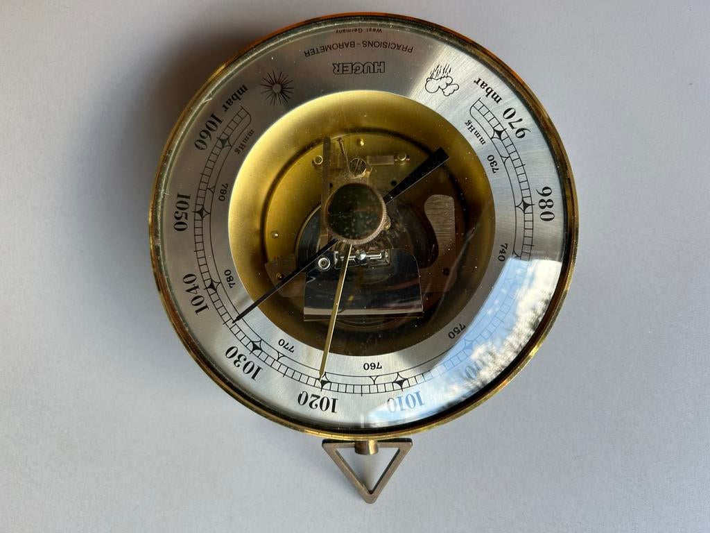 Huger precisie ronde barometer, Ophalen of Verzenden, Zo goed als nieuw