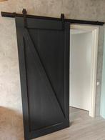 Houten schuifdeur / loftdeur, Ophalen, 80 tot 100 cm, 215 cm of meer, Binnendeur