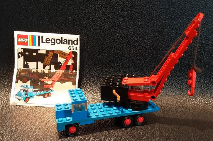 Vintage LEGO Legoland 654 Kraanwagen, Kinderen en Baby's, Speelgoed | Duplo en Lego, Gebruikt, Lego, Complete set, Ophalen of Verzenden