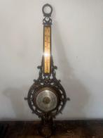 Zeer grote oude koperen barometer/ weerstation 84 cm, Ophalen of Verzenden, Zo goed als nieuw