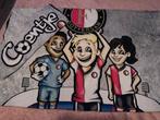 Feyenoord Coentje dekbedovertrek 140x200, Ophalen of Verzenden, Zo goed als nieuw, Jongetje of Meisje, Dekbedovertrek
